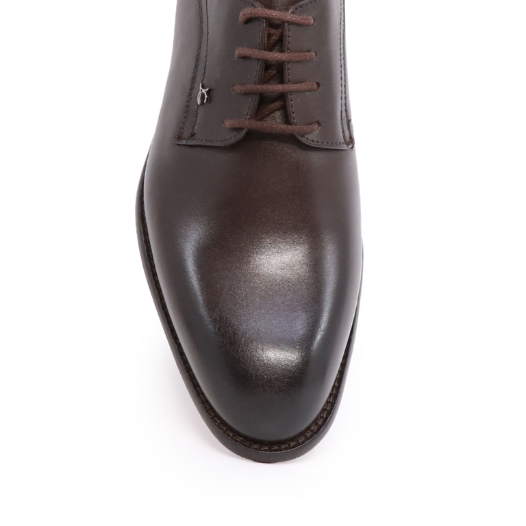 Pantofi derby bărbați Luca di Gioia maro din piele 3685bp6215m