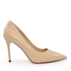 Pantofi stiletto femei Luca di Gioia taupe din piele cu toc 3845DP108TA