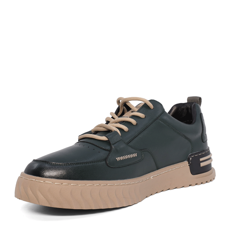 Sneakers de bărbați Luca di Gioia verzi din piele 3917BP434V